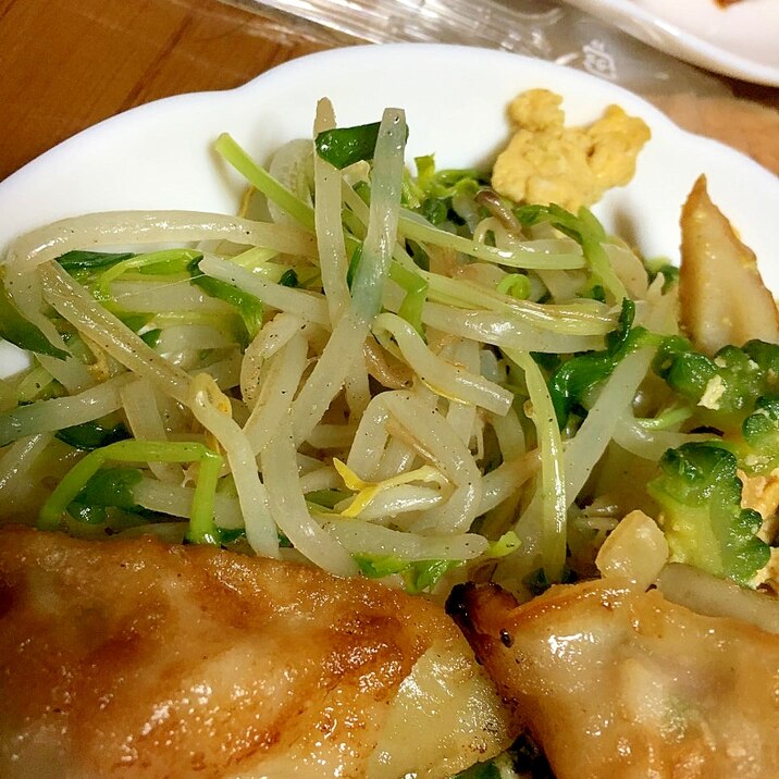 レンジで作る豆苗ともやしのナムル